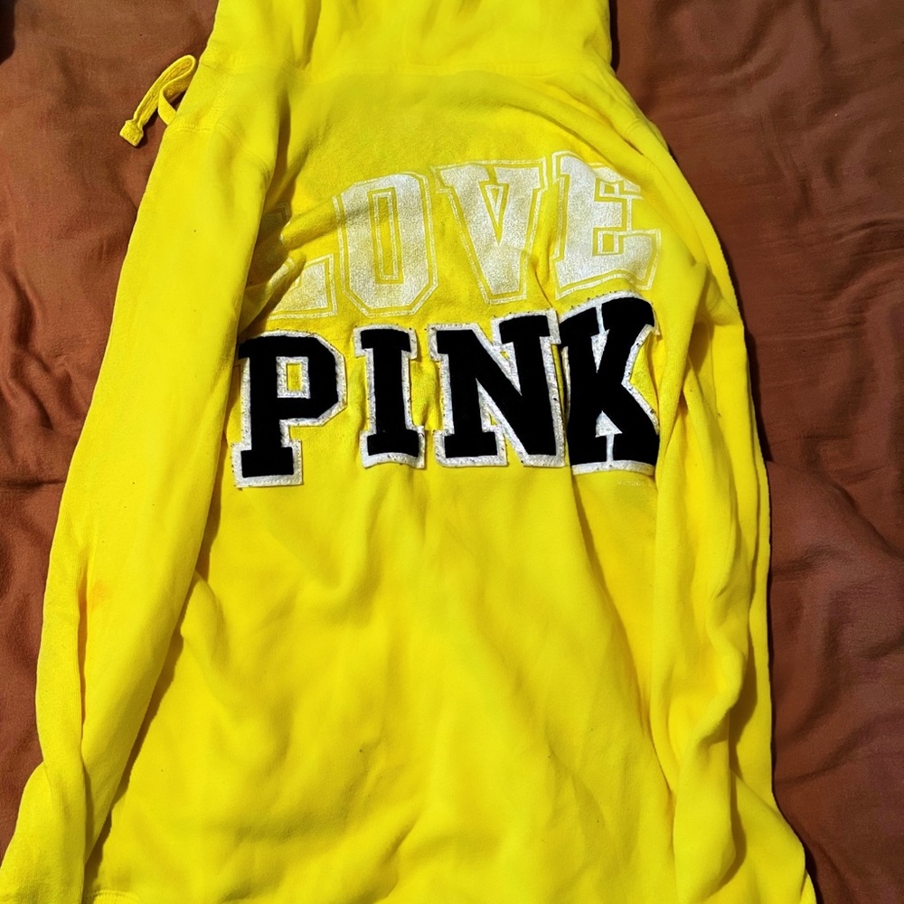 Victoria’s Secret PINK yellow hoodie